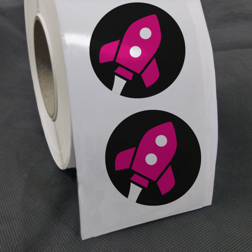 Stickers on a roll