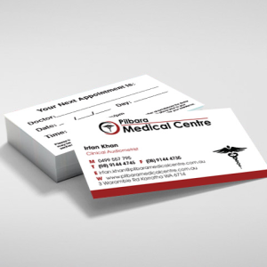 Write or Stamp on Business Cards