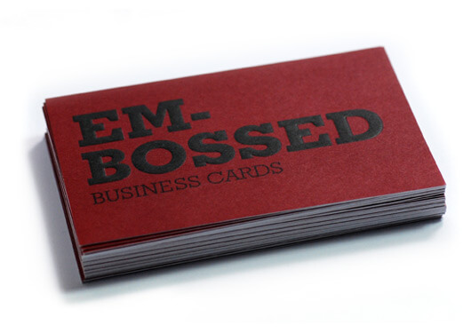 Embossing Printinglounge Embossed Business Card