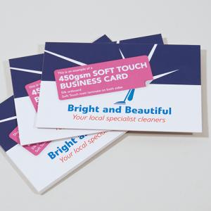 450gsm Soft Touch Matt Laminated Business Cards