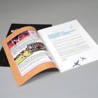 A4 Brochure staand: 100 grams GeUncoated