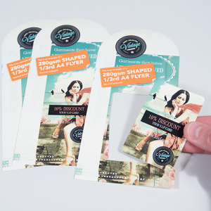 280gsm Shaped Flyers