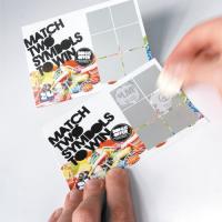 300gsm Scratch Cards