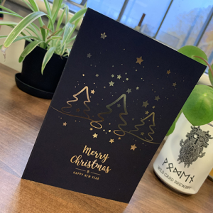 Digital Foiled Grand Suede Christmas Cards