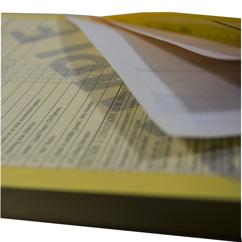 2 Part 20 x A5 PERSONALISED PRINTED NCR INVOICE ORDER //ESTIMATE PADS