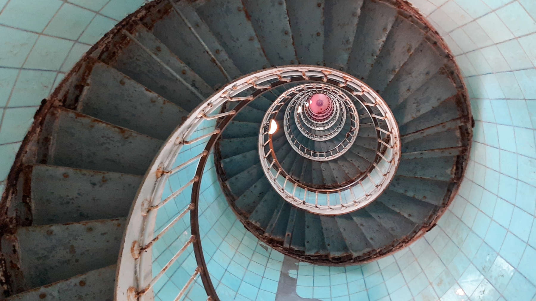 lighthouse high staircase of La Coubre in La Tremblade Charente Maritime in west coast france