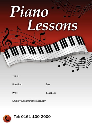 Music Teachers A6 Flyers by Neil Watson