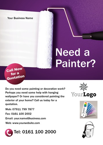 Painters and Decorators A5 Flyers by Neil Watson
