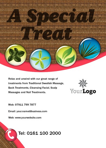 Beauty Salon A6 Flyers by Neil Watson