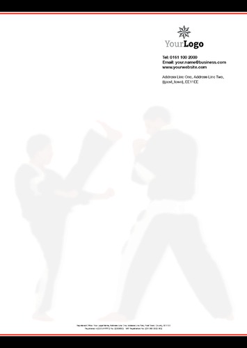 Karate A4 Stationery by Paul Wongsam