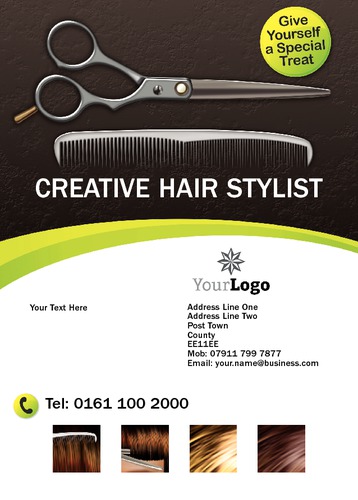 Beauty Salon A6 Flyers by Neil Watson