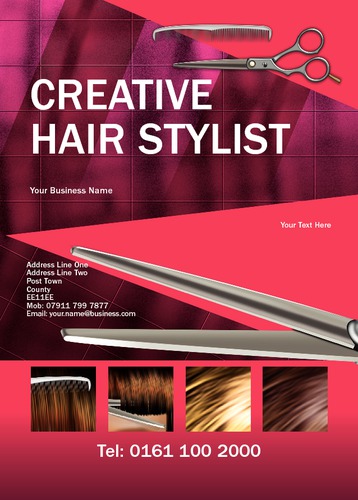 Beauty Salon A6 Flyers by Neil Watson