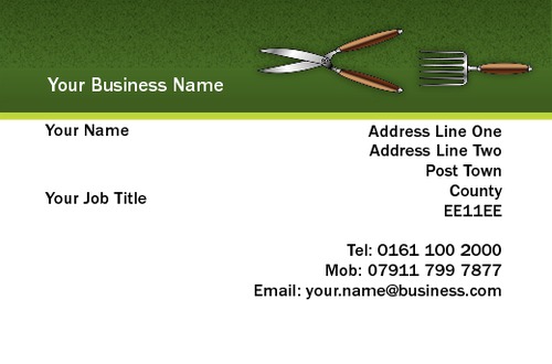 Garden Maintenance Business Card  by Neil Watson