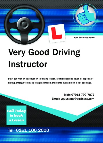 Driving Instructors A6 Flyers by Neil Watson