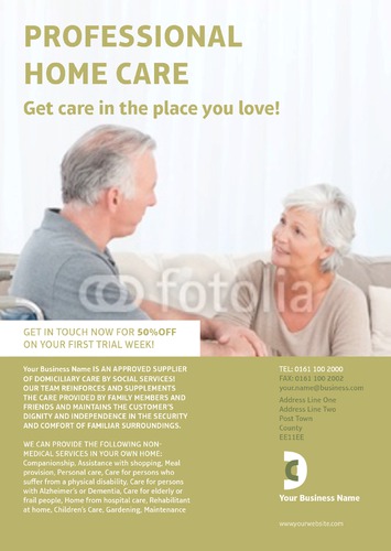 Care Homes A4 Flyers by C V