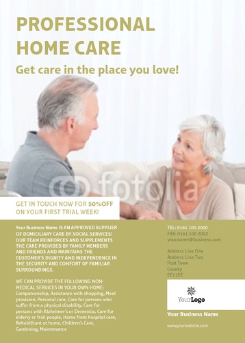 Care Homes A6 Flyers by C V