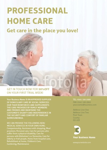 Care Homes A6 Flyers by C V