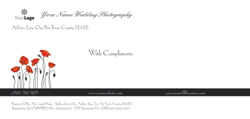 Photographer 1/3rd A4 Stationery by C V
