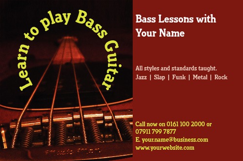 Music Teachers Business Card  by Barnaby Wild