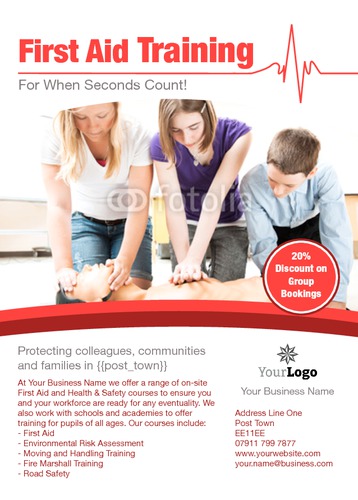 First Aid A6 Flyers by Rebecca Doherty