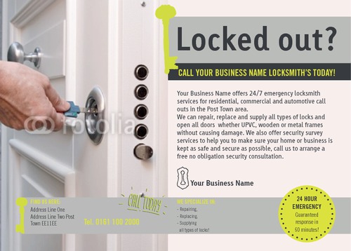 Locksmiths A6 Leaflets by C V