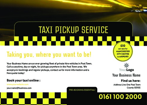 Taxi A6 Flyers by C V
