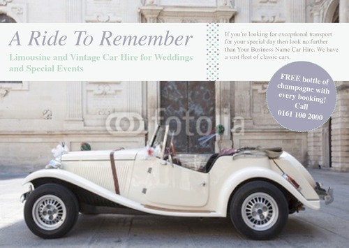 Car Hire A5 Flyers by Rebecca Doherty