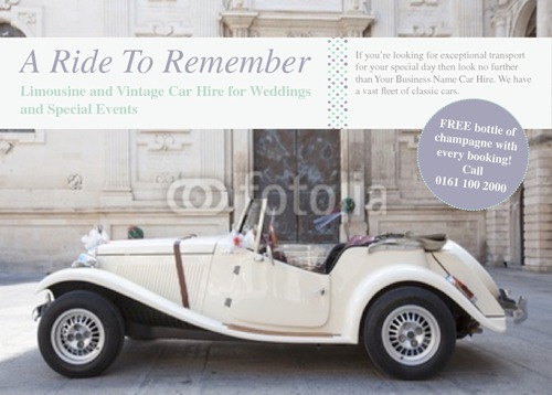 Car Hire A6 Flyers by Rebecca Doherty