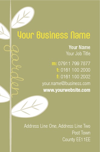 Garden Maintenance Business Card  by Ashley Moore