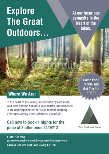 Outdoors A4 Flyers by Rebecca Doherty