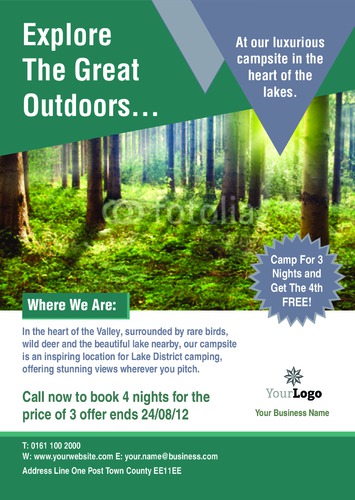 Outdoors A4 Flyers by Rebecca Doherty