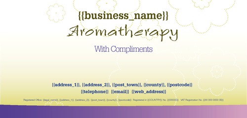Aromatherapy 1/3rd A4 Stationery by Printing.com Edinburgh