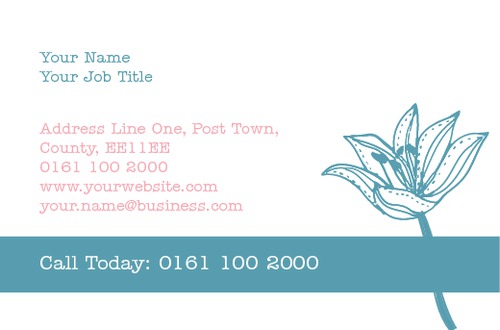 Business Card Florist Shop Lily Collection by Ro Do