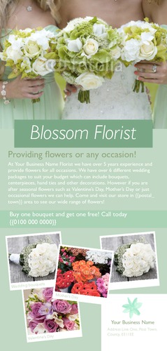 Florist  1/3rd A4 Flyers by Ro Do