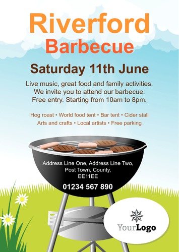 BBQ A5 Flyers by Thomas Mascall