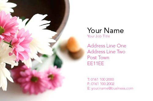 Business Card Pretty Flowers Collection by Talvinder Bhogal