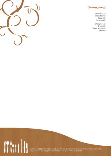 Restaurant A4 Letterheads by Nicola Andrews