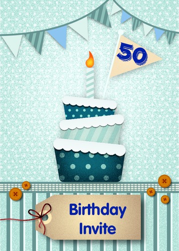 Birthday Party A6 Invitations by Tony Elmore