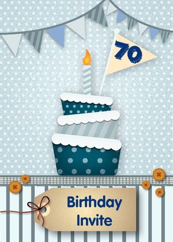 Birthday Party A6 Invitations by Tony Elmore