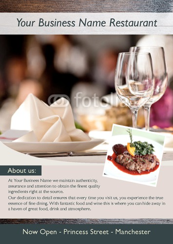 Restaurant A5 Flyers by Ro Do