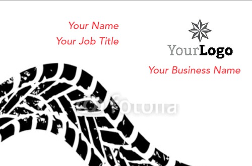 Business Card Motorbike Tyre Tread Collection by David  Brummitt