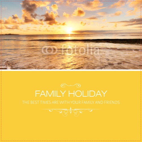 20x20" with premium frame Family Holiday 20x20" with premium frame Family Holiday by TemplateCloud.com