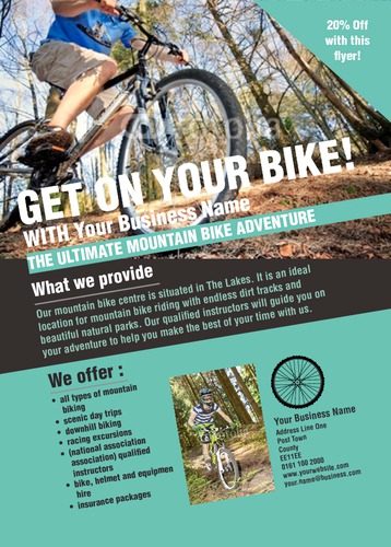 Bike Hire A6 Flyers by Rebecca Doherty