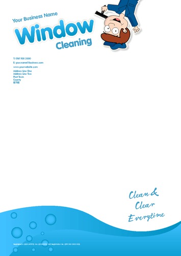 Window Cleaning A5 Stationery by Edward Augusto