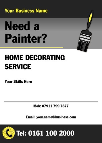 Painters and Decorators A5 Flyers by Neil Watson