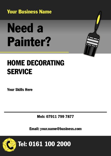 Painters and Decorators A6 Flyers by Neil Watson