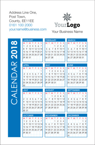 Business Card Pocket Calendars Collection by Nickola O'Connor