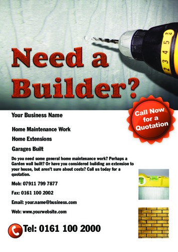Builders A5 Flyers by Neil Watson