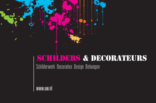 Schilders En Decorateurs Visitekaartje  voor Brightstar Creative Ltd