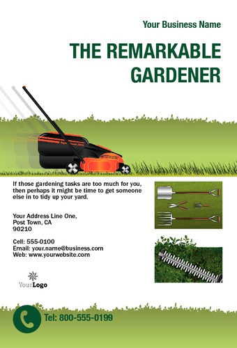 Lawn Maintenance 4" x 6" Flyers by Neil Watson